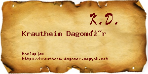 Krautheim Dagomér névjegykártya